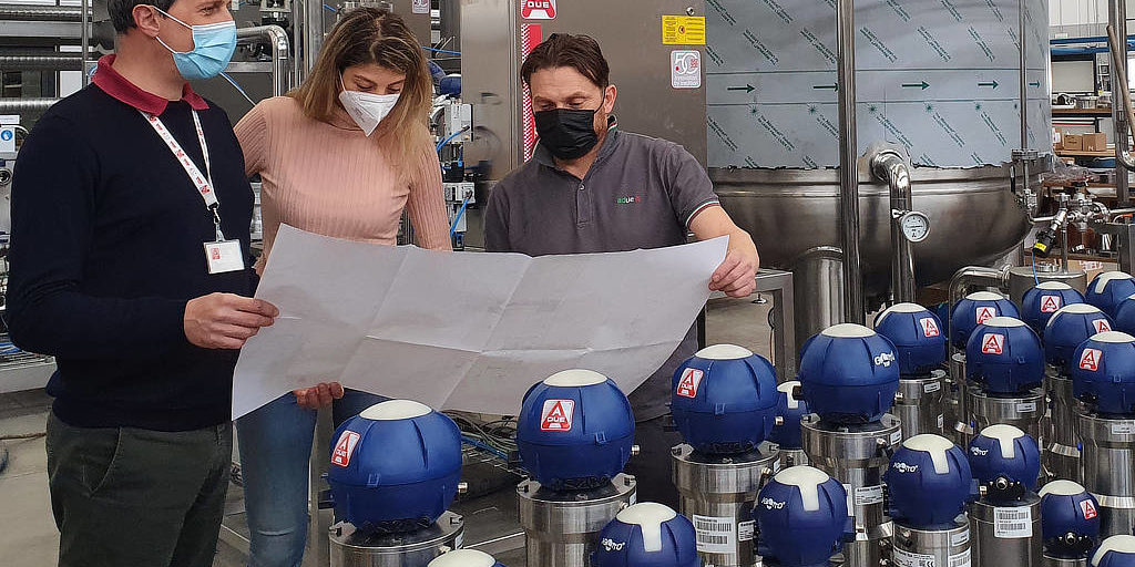 Some of the A DUE R&D team members in action